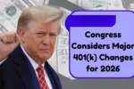 Congress Considers Major 401(k) Changes for 2026